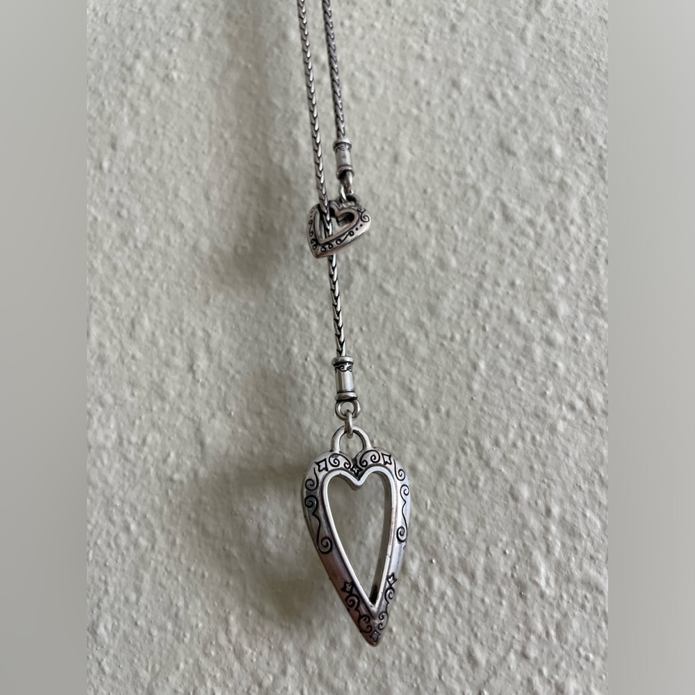 Brighton Shower of Hearts Silver Pendant Necklace - Picture 2 of 5
